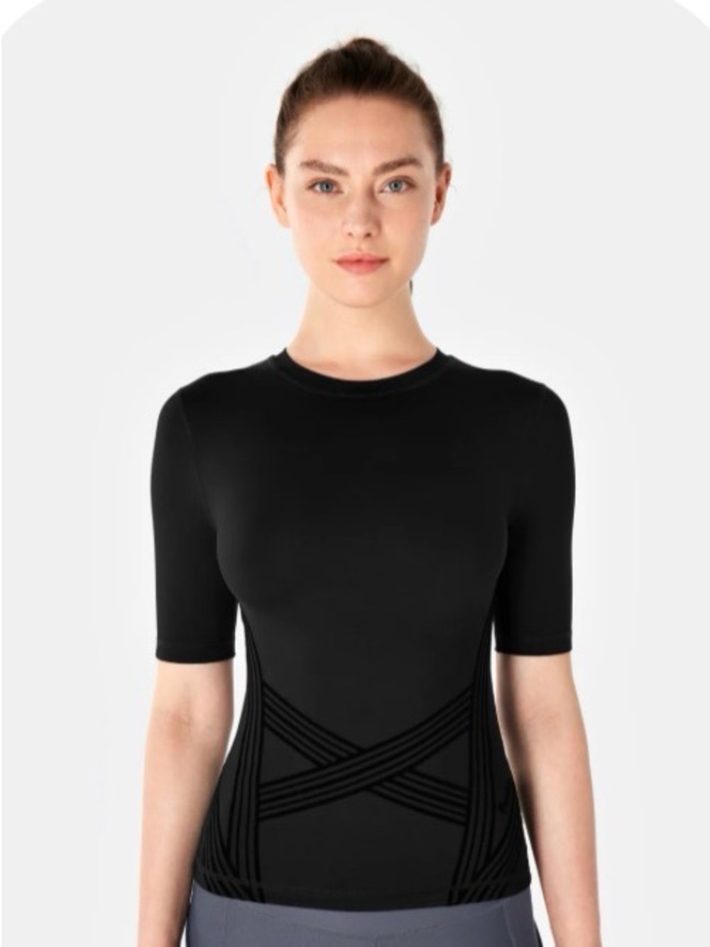 Fanka women’s small power and short sleeve tee compression resistance